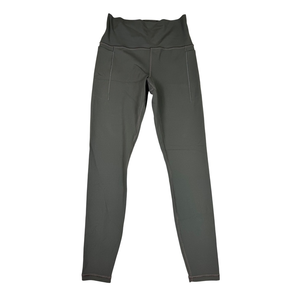 Athleta Transcend Stash Tight Leggings Sage Green/Gray High Rise Small - Picture 1 of 7